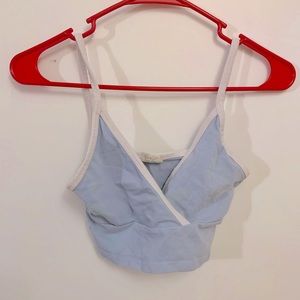 Brandy Melville John Galt Blue Cropped Tank Top Size XS